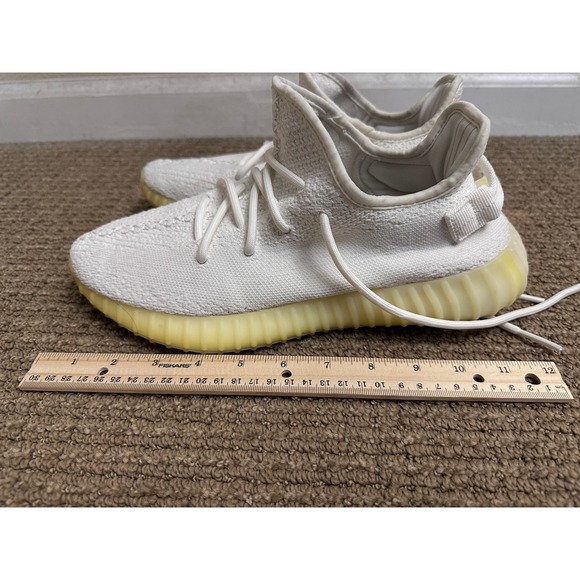 Adidas Yeezy Boost 350 V2 Cream Triple White Mens Sneakers Shoes Size US 9.5 - Picture 14 of 15